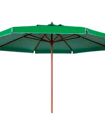 Ombrellone Astúrias - Cobertura Bagum Verde - Haste em Madeira 400cm - 68877