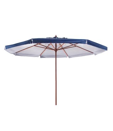 Ombrellone Astúrias - Cobertura Bagum Azul - Haste em Madeira 400cm - 68915