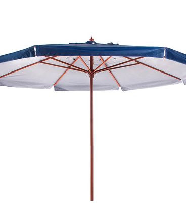 Ombrellone Astúrias - Cobertura Bagum Azul - Haste em Madeira 400cm - 68915