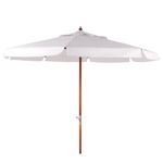 OmbrelloneBrisaBrancoVaretasemMadeiraAcionadocomManivela270cm68931