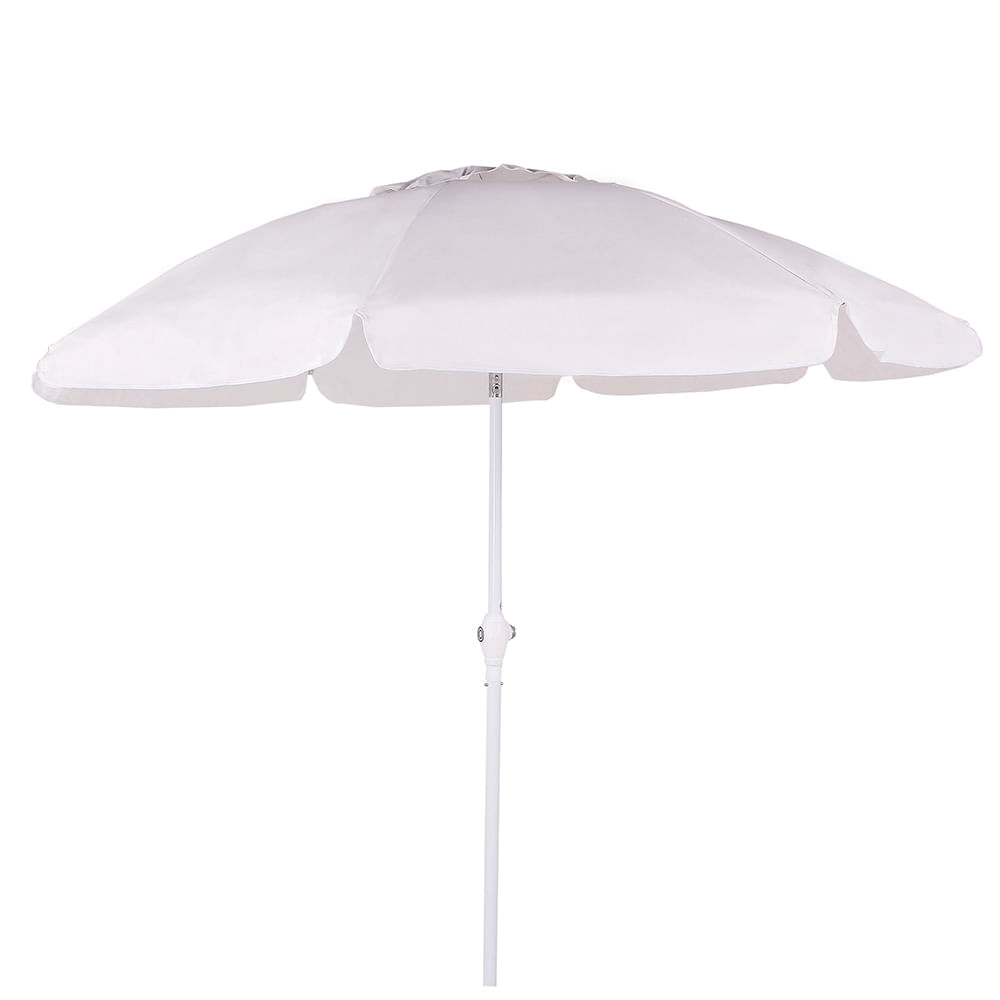 Ombrellone-Arthur-Branco---Varetas-em-Aluminio---Acionado-com-Manivela-220cm---68993