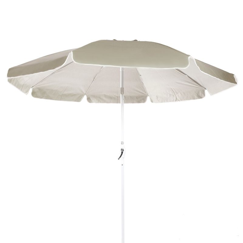 OmbrelloneArthurBegeVaretasemAluminioAcionadocomManivela220cm69016