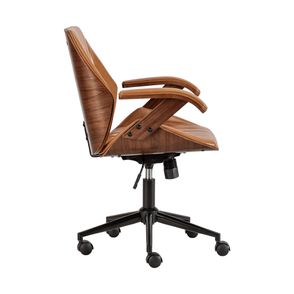 Cadeira Office Saragoça Caramelo Base Em Aço - 68992