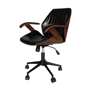 Cadeira Office Saragoça Preto Base Em Aço - 69060