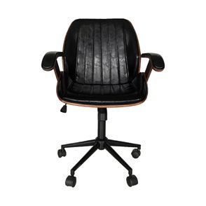 Cadeira Office Saragoça Preto Base Em Aço - 69060
