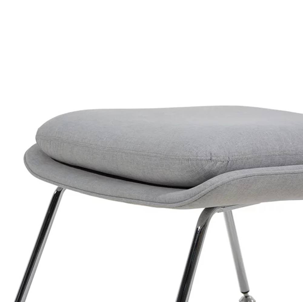 Poltrona-com-Puff-Womb-Saarinen-Tecido-Cinza-Base-Cromada---69146