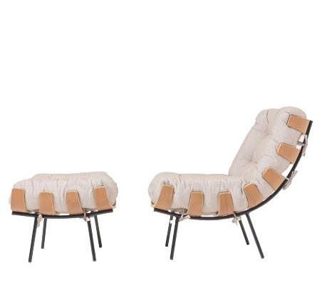 Poltrona---Puff-Costela-Bege-com-Base-Preta-Estrutura-Madeira-Natural---69173