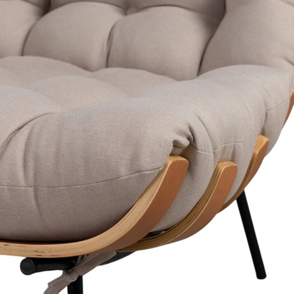 Poltrona---Puff-Costela-Bege-com-Base-Preta-Estrutura-Madeira-Natural---69173
