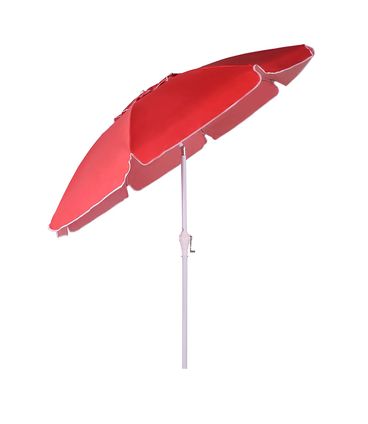 Ombrellone Arthur Vermelho - Varetas em Aluminio - Acionado com Manivela 220cm - 69225
