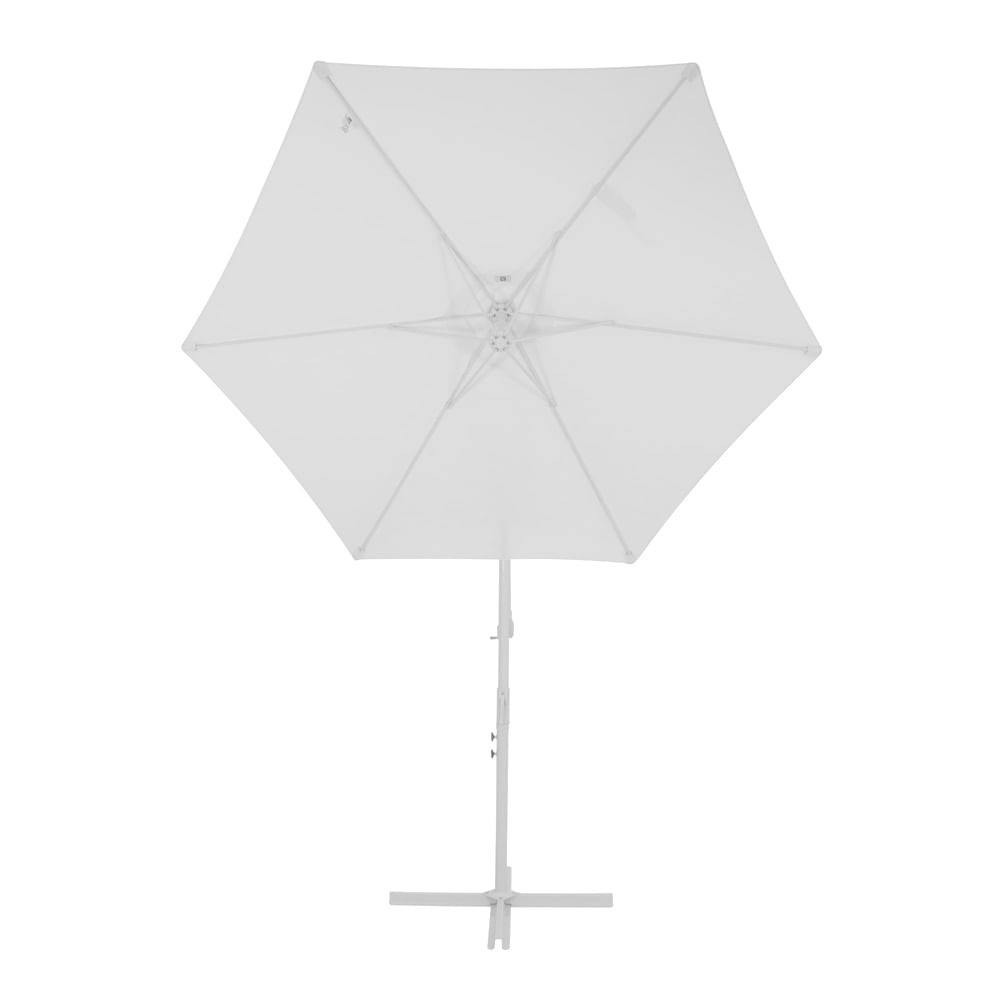 Ombrellone-Pereque-Suspenso-Regulavel-Poliester-250-cm-Branco-69246