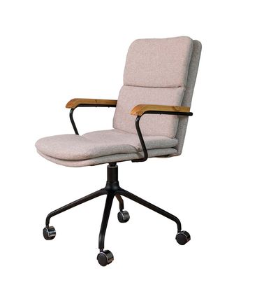 Cadeira Delfos Estofada Cinza Claro Base de Aço Carbono Preto - 69280