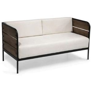 Sofa Class 2 Lugares Cru Base Imbuia 145cm - 62546