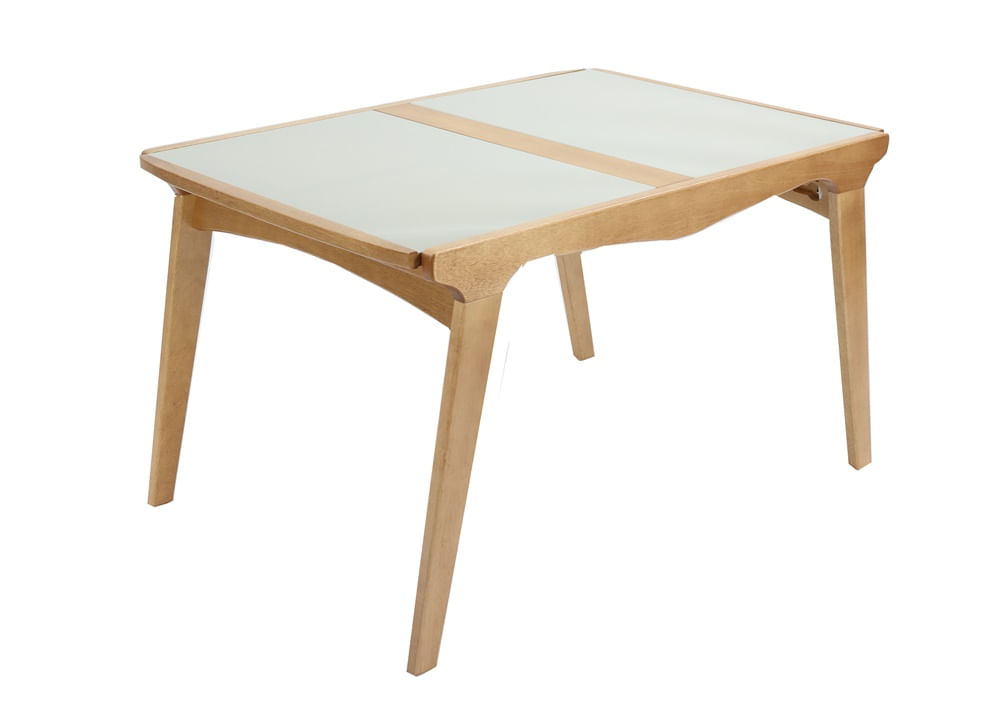 Mesa-Elastica-Helo-Tampo-de-Vidro-Fendi-Claro-e-Base-Madeira-Cor-Amendoa-130cm---69376