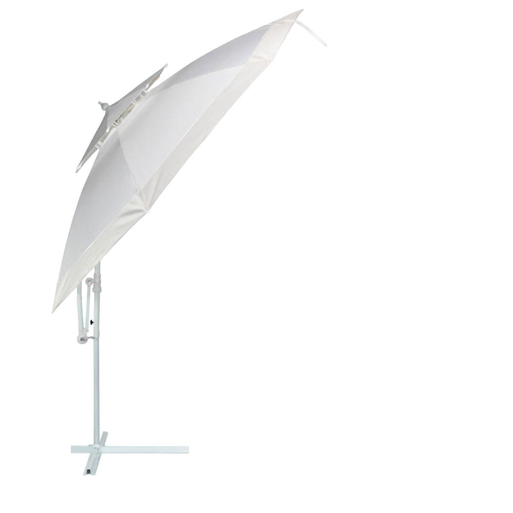 Ombrellone-Paladino-Susp-350-mts---Branco-Duplo-Giratorio-360---69389