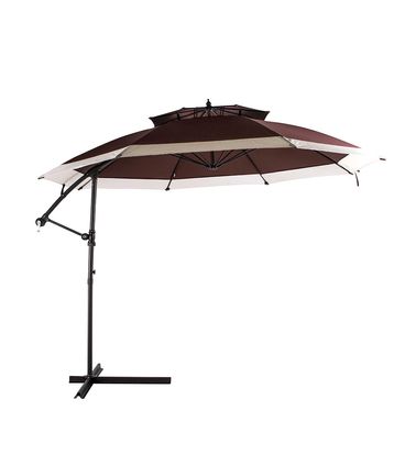 Ombrellone Paladino Susp 3,50 mts - Marrom Duplo Giratório 360 - 69390