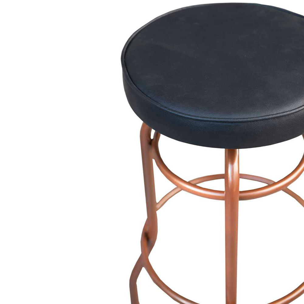Banqueta-Amalia-Assento-Estofado-Preto-Estrutura-Aco-Carbono-Cobre---69437