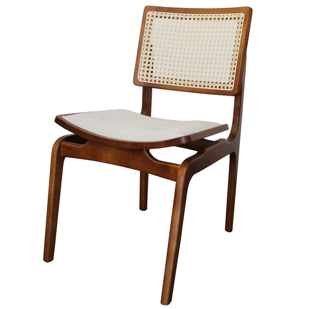 Cadeira-Venus-Tela-Sextavada-Assento-Bege-Claro-com-Estrutura-cor-Amendoa---54223