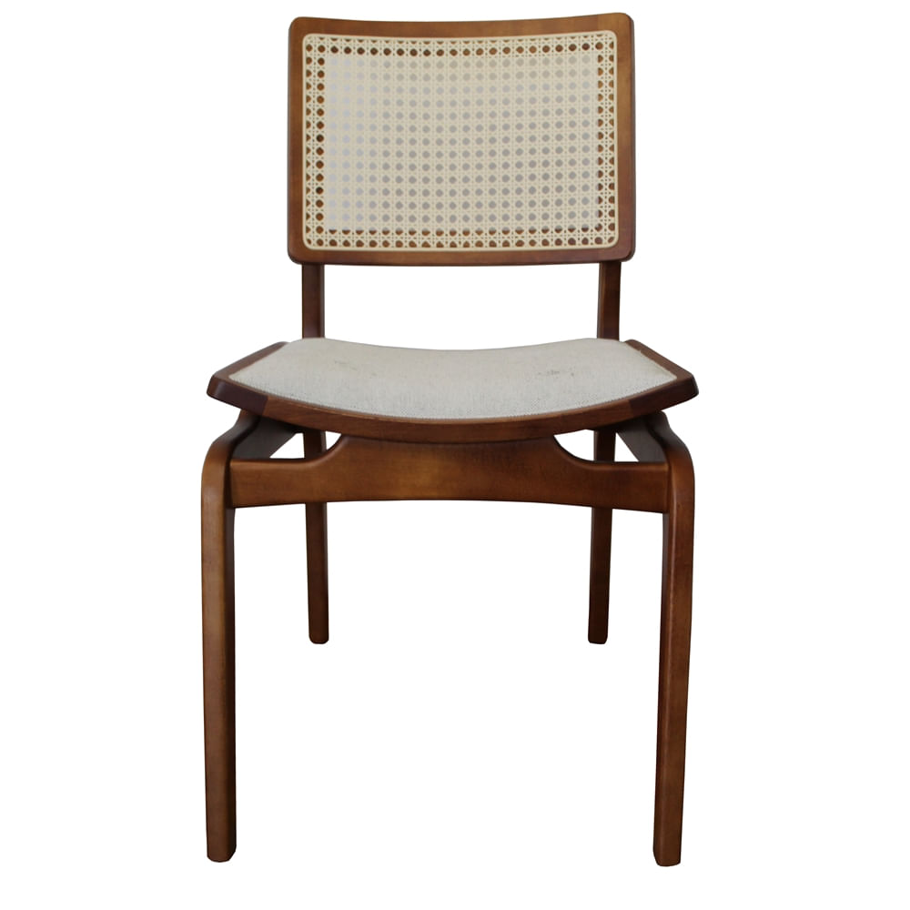 Cadeira-Venus-Tela-Sextavada-Assento-Bege-Claro-com-Estrutura-cor-Amendoa---54223