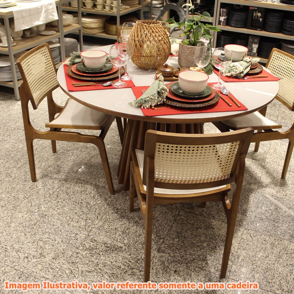 Cadeira-Venus-Tela-Sextavada-Assento-Bege-Claro-com-Estrutura-cor-Amendoa---54223