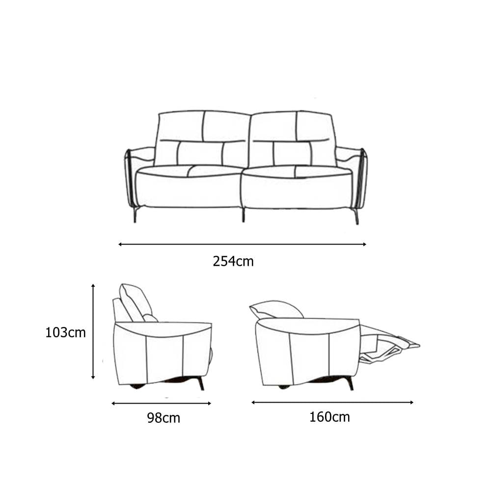 Sofa-Austin-Reclinavel-2-Lugares-Couro-Preto-Pes-Em-Aco-254cm---69494