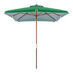 OmbrelloneQuadradoRubiVerdeHasteemMadeira205mts