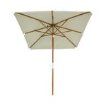 OmbrelloneQuadradoRubiBegeHasteemMadeira205mts