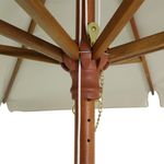 OmbrelloneQuadradoRubiBegeHasteemMadeira205mts