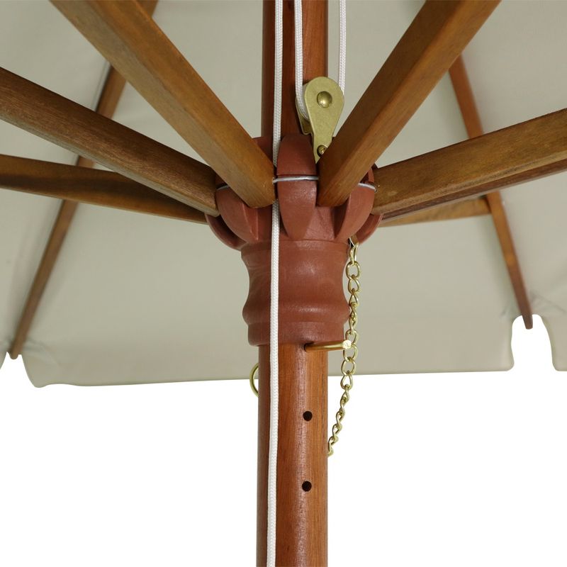 OmbrelloneQuadradoRubiBegeHasteemMadeira205mts