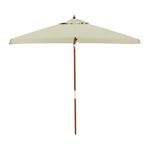 OmbrelloneQuadradoRubiBegeHasteemMadeira205mts