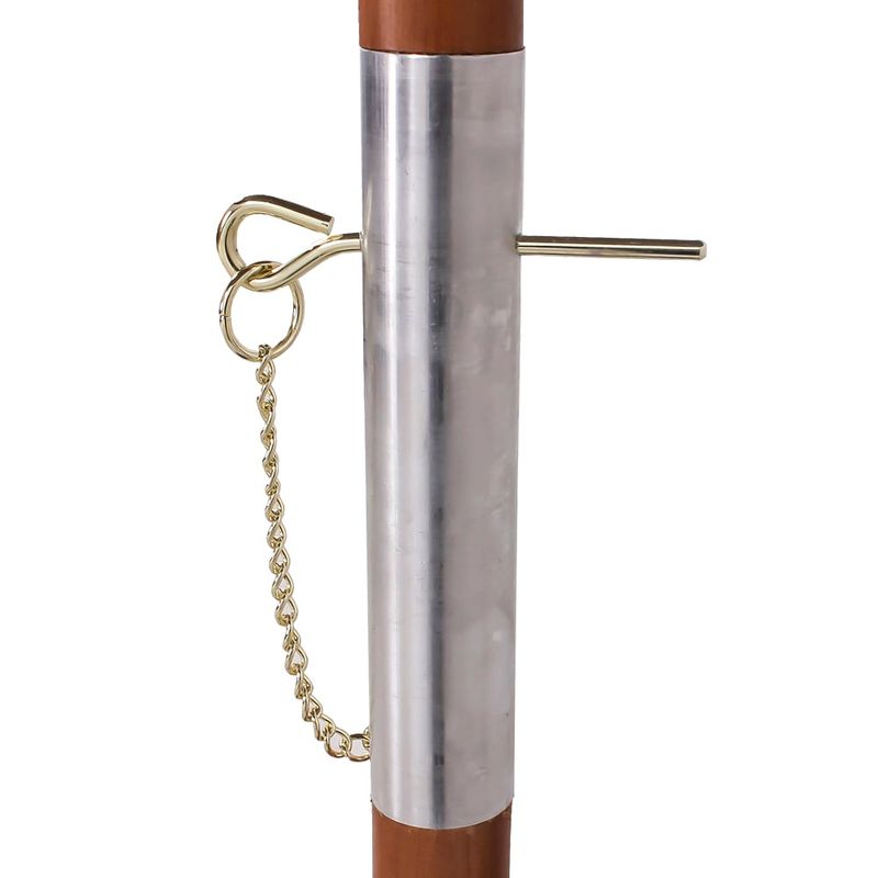 OmbrelloneQuadradoRubiMarromHasteemMadeira205mts