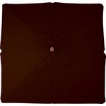 OmbrelloneQuadradoRubiMarromHasteemMadeira205mts