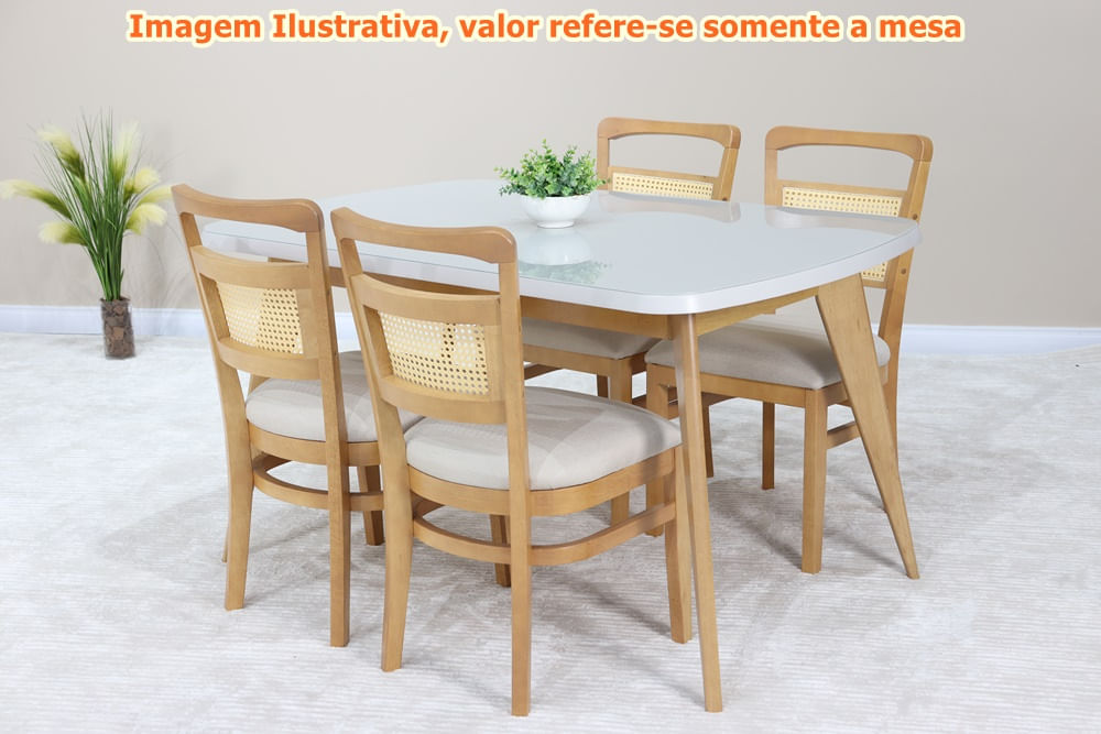 Mesa-Tayla-Tampo-Vidro-Fendi-Claro-Base-Amendoa-160cm---69567