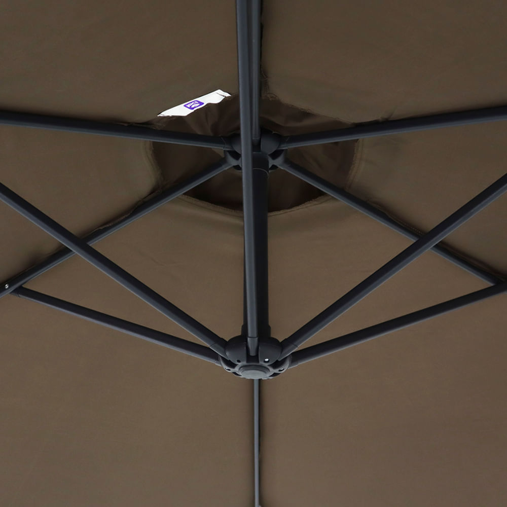 Ombrellone-Ravi-Suspenso-300-cm-Marrom-69245