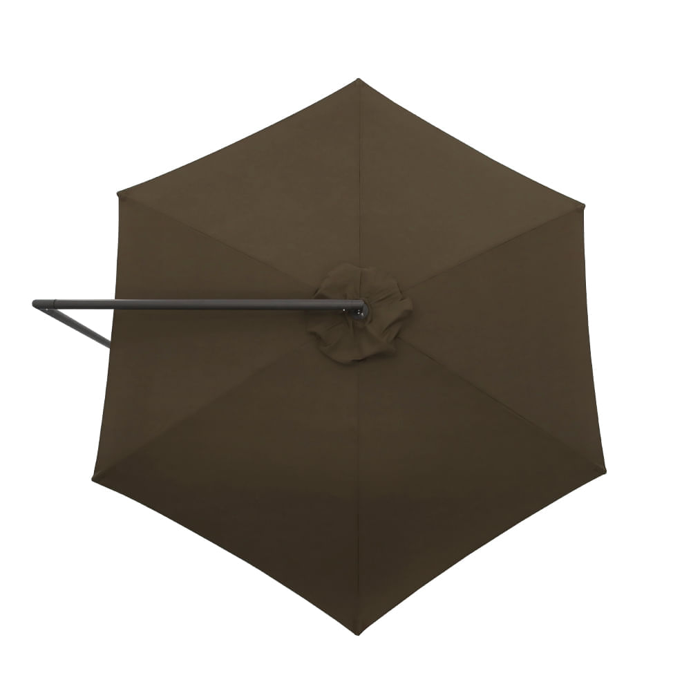 Ombrellone-Ravi-Suspenso-300-cm-Marrom-69245