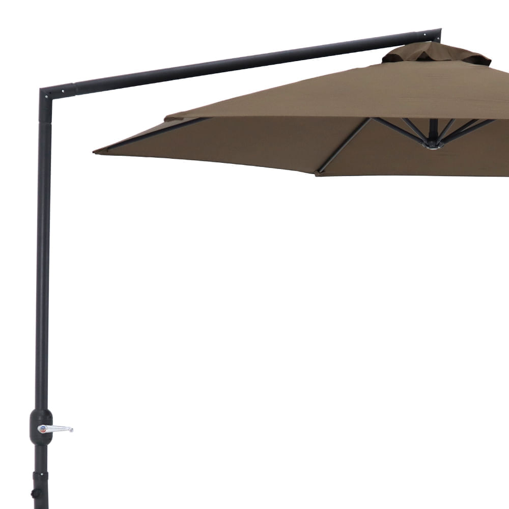 Ombrellone-Ravi-Suspenso-300-cm-Marrom-69245