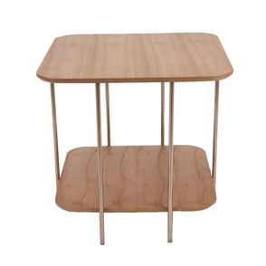 Mesa Apoio Lógica Baixa Amêndoa Estrutura Ferro Cobre 52cm - 69687