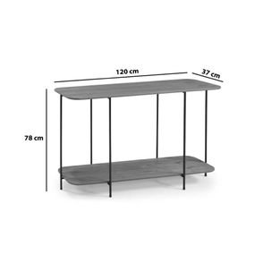 Aparador Lógica Amêndoa Estrutura Ferro Cobre 120cm - 67691