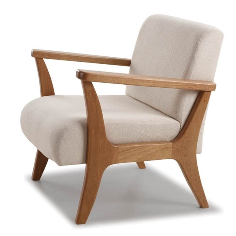 PoltronaPaquetaEstofadaAssentoMacheBaseAmendoa70cm