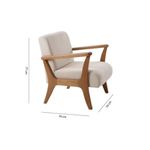 PoltronaPaquetaEstofadaAssentoMacheBaseAmendoa70cm