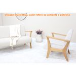 PoltronaPaquetaEstofadaAssentoMacheBaseAmendoa70cm