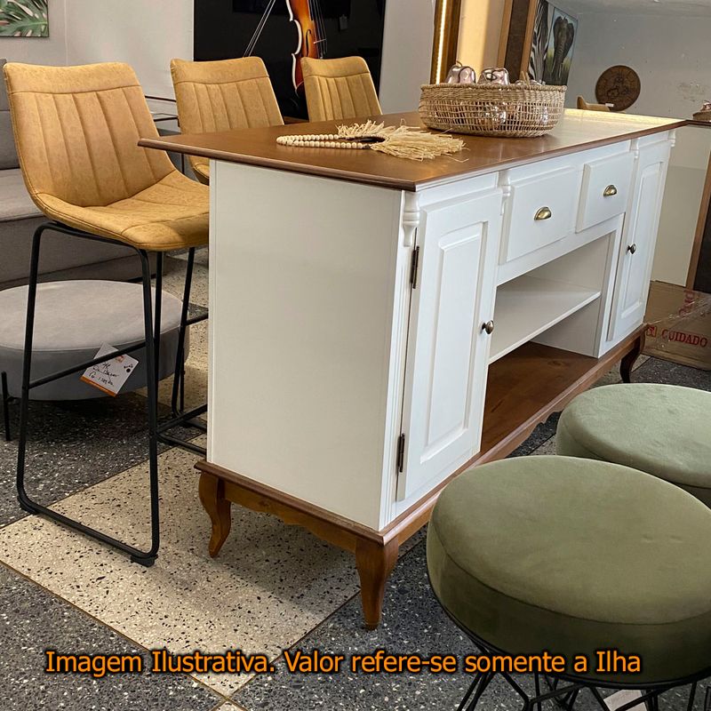 MesaIlhaFionaBranca2Portas2Gavetas176cm64802