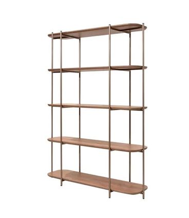 Estante Lógica Amêndoa Estrutura Ferro Cobre 140cm - 68961