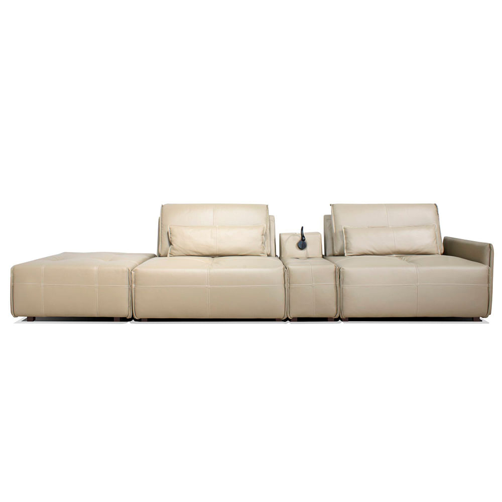 Sofa-Yale-2-Lugares---Puff-e-Console-com-Luminaria-Couro-Perola-390cm---69948-