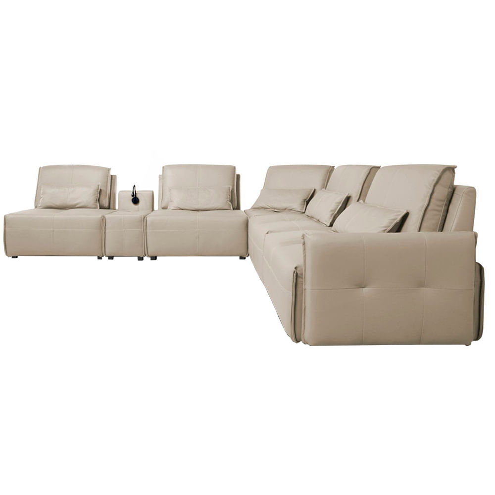 Sofa-de-Canto-Yale-5-Lugares-Console-com-Luminaria-Couro-Perola-530cm---69964