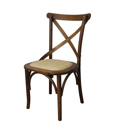 Cadeira Paris Katrina Assento Rafia com Estrutura cor Amêndoa - 68782