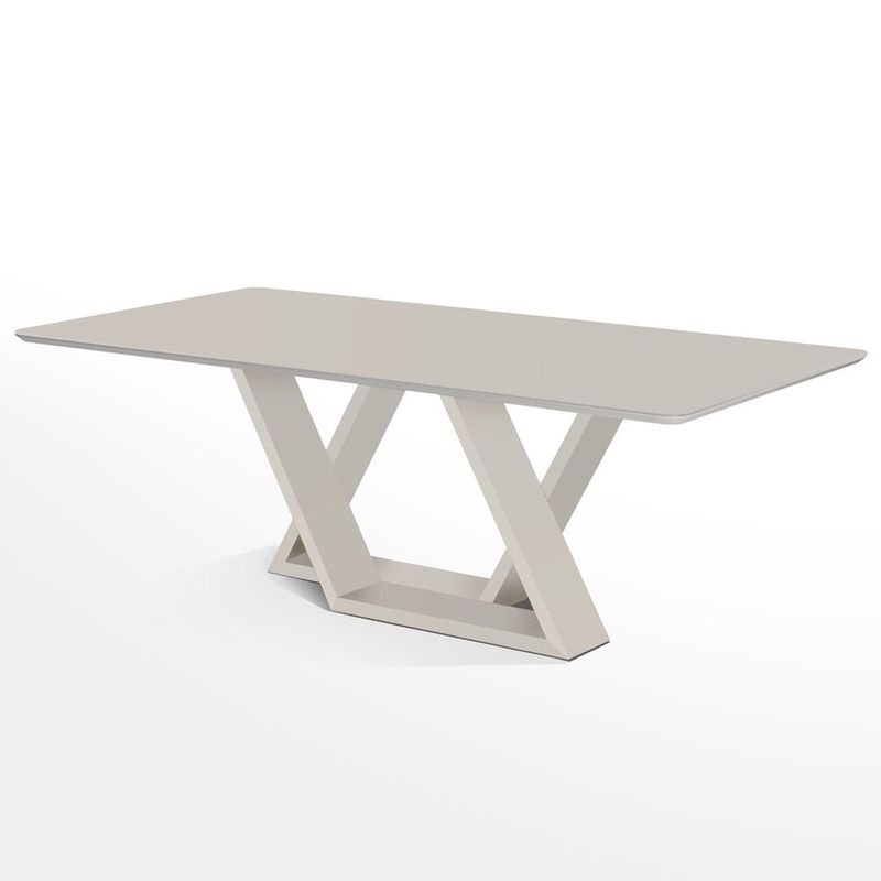 MesaJantarTrevisoBaseLacaBrancaeTampoBrancoAcetinado220cm70170MesaJantarTrevisoBaseLacaBrancaeTampoBrancoAcetinado220cm70170