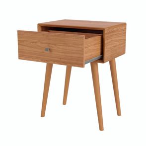 Mesa de Cabeceira Wood Prime TW49 1 Gaveta cor Freijo 50 cm - 69424