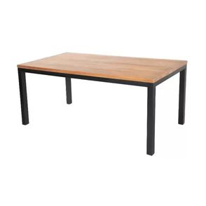 Mesa Jantar Philae Tampo Mel Base Preta 160cm - 69411