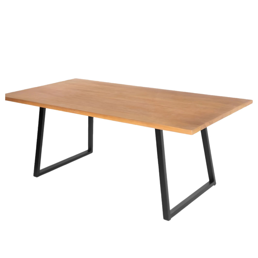 Mesa-de-Jantar-Londres-Tampo-Mel-Base-Preta-160cm---70290