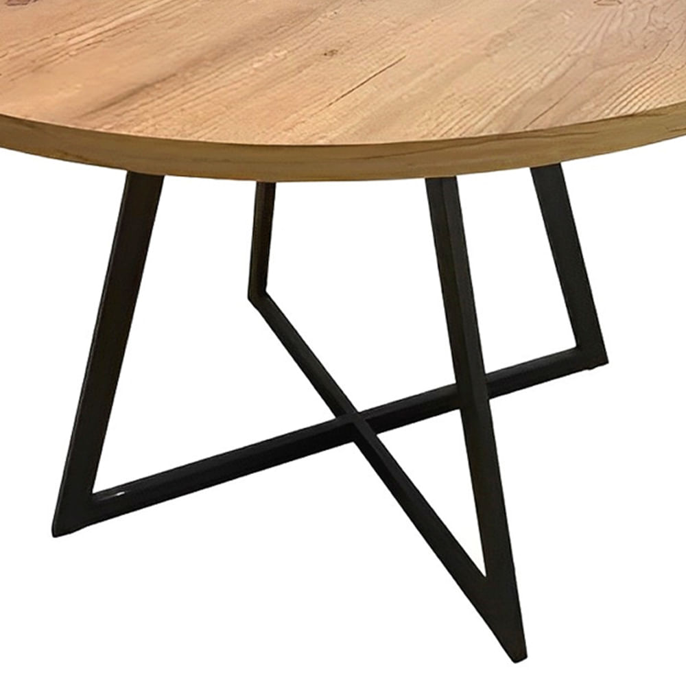 Mesa-de-Jantar-Belgo-com-Tampo-Mel-e-Base-Preta-200cm-de-largura---70253